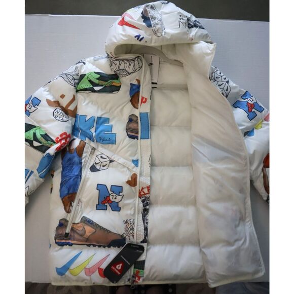 Nike FZ2288-133 Men's Sz L White Storm-FIT Bold School Windrunner Jacket - Picture 12 of 14